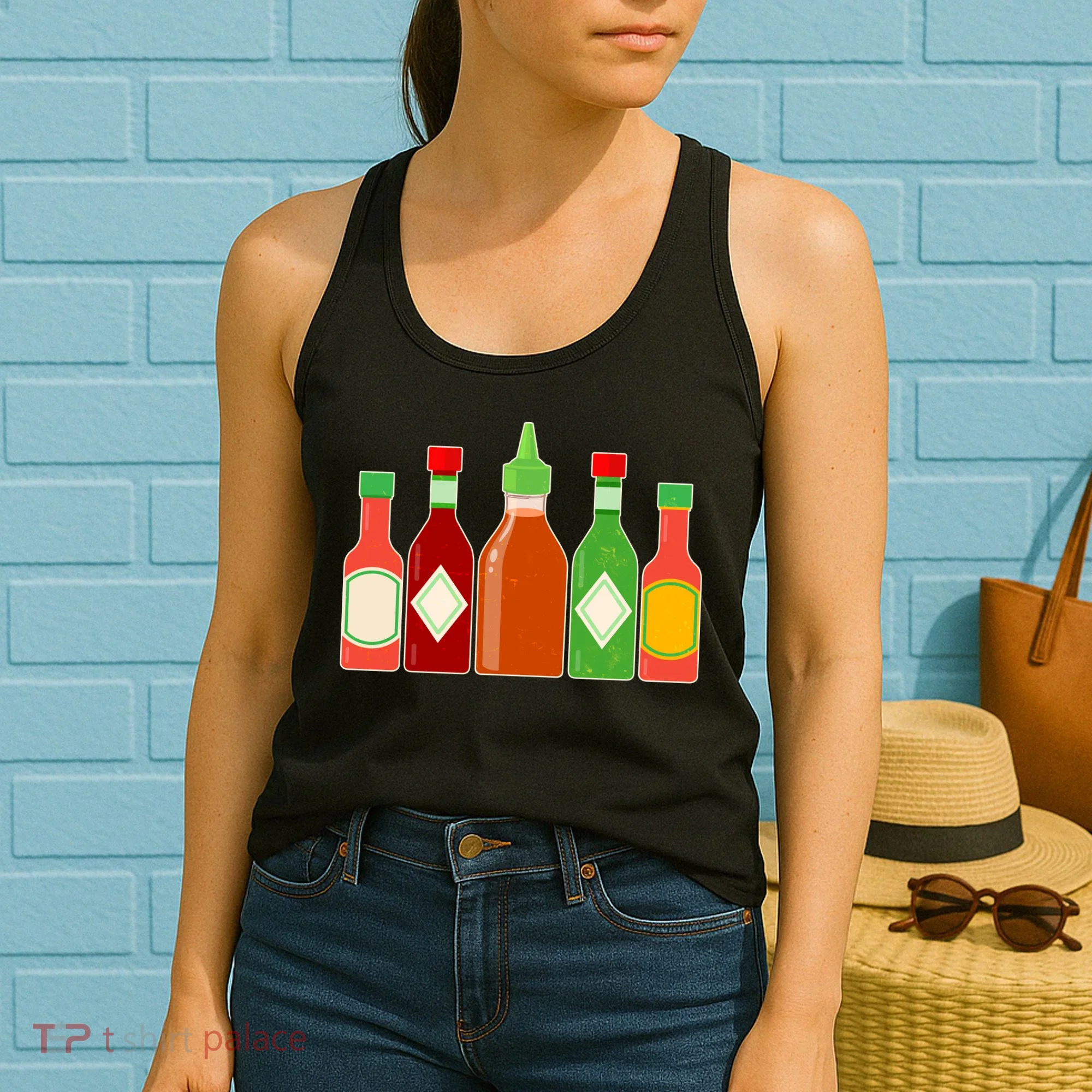 Hot Sauce Bottle Collection Women's Tank Top