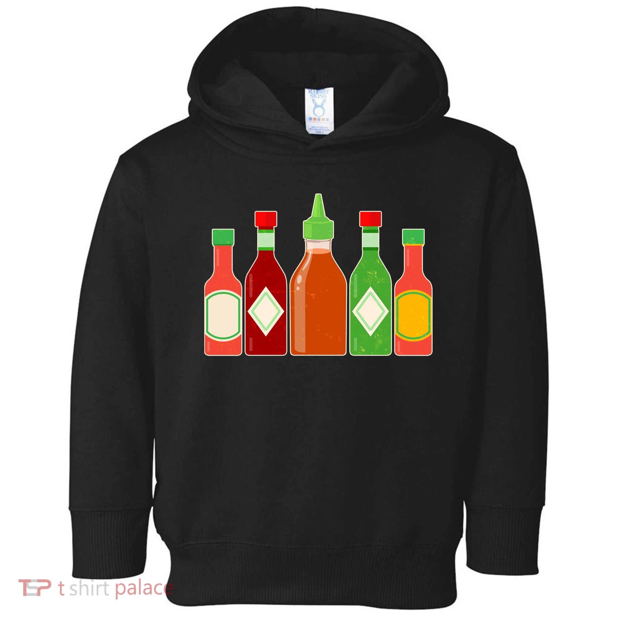 Hot Sauce Bottle Collection Toddler Hoodie