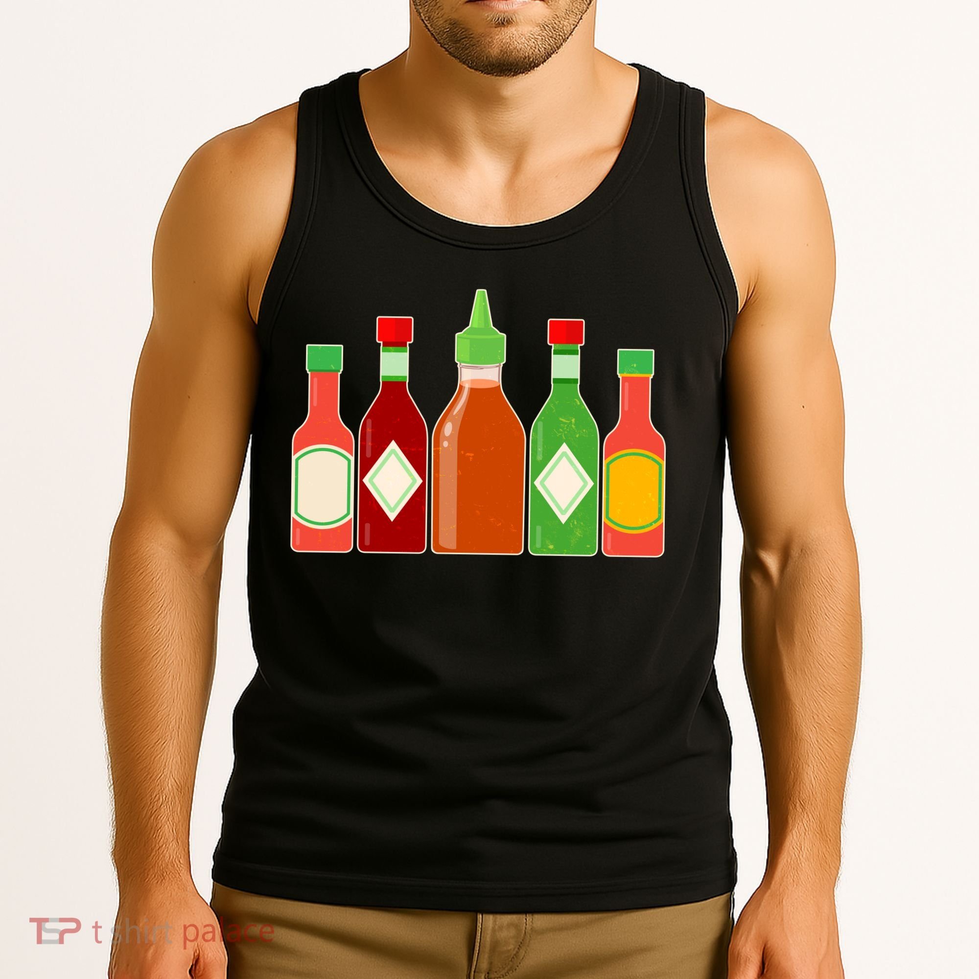 Hot Sauce Bottle Collection Tank Top