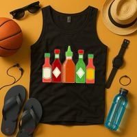Hot Sauce Bottle Collection Tank Top thumb 4