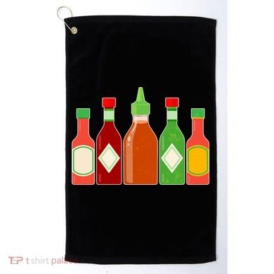 Hot Sauce Bottle Collection Golf Towel