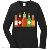 Hot Sauce Bottle Collection Women's Long Sleeve Shirt thumb 0