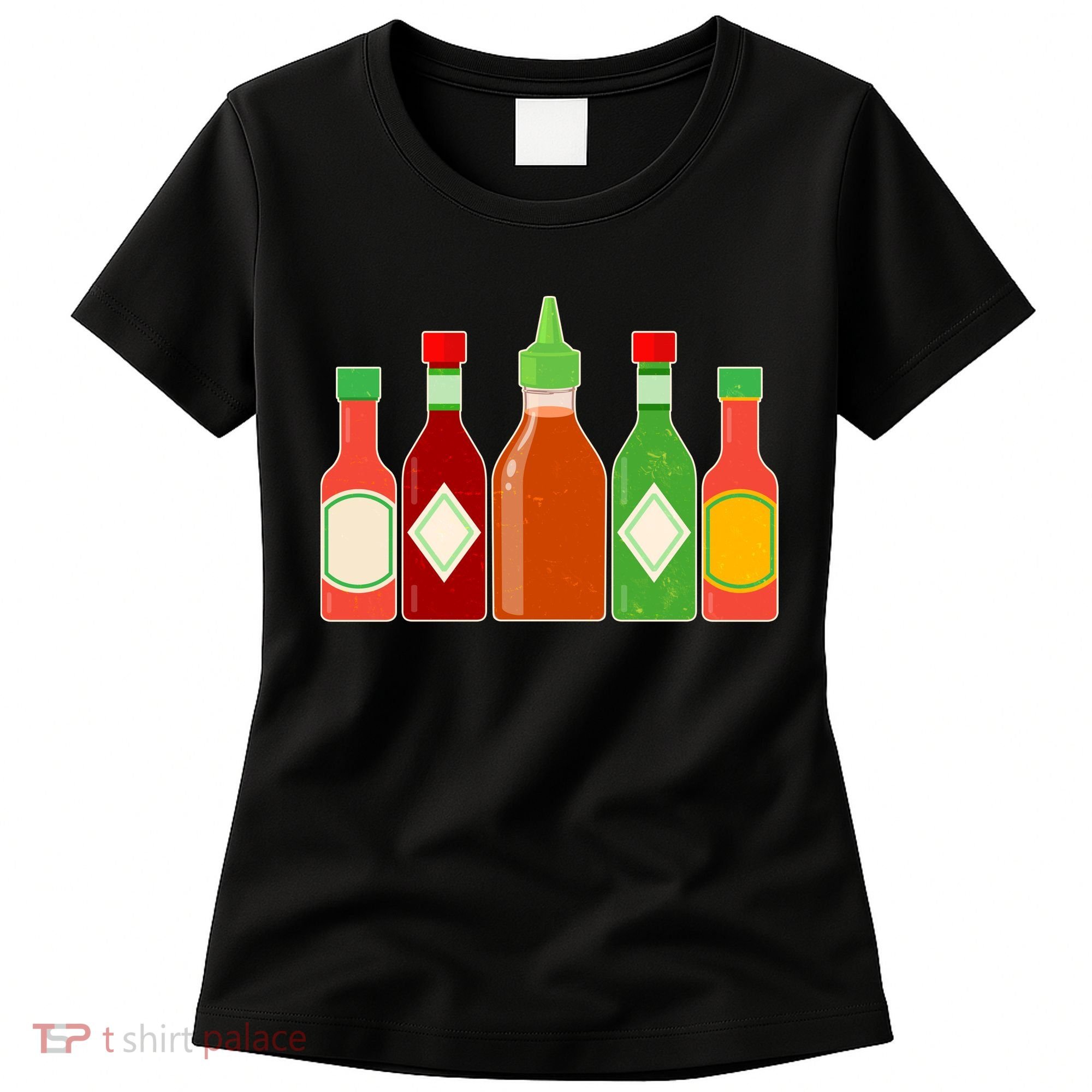 Hot Sauce Bottle Collection Women's T-Shirt