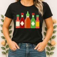 Hot Sauce Bottle Collection Women's T-Shirt thumb 2