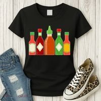 Hot Sauce Bottle Collection Women's T-Shirt thumb 3