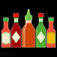 Hot Sauce Bottle Collection Women's T-Shirt thumb 6