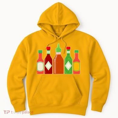 Hot Sauce Bottle Collection Hoodie