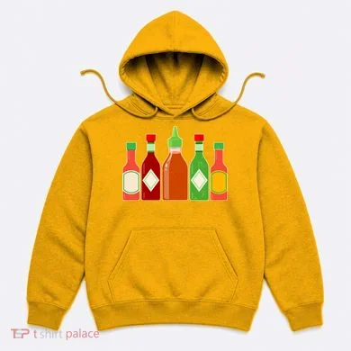 Hot Sauce Bottle Collection Hoodie