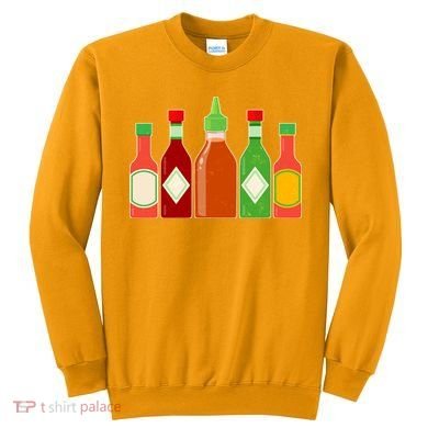 Hot Sauce Bottle Collection Sweatshirt