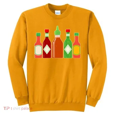 Hot Sauce Bottle Collection Sweatshirt