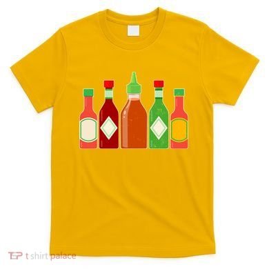 Hot Sauce Bottle Collection T-Shirt