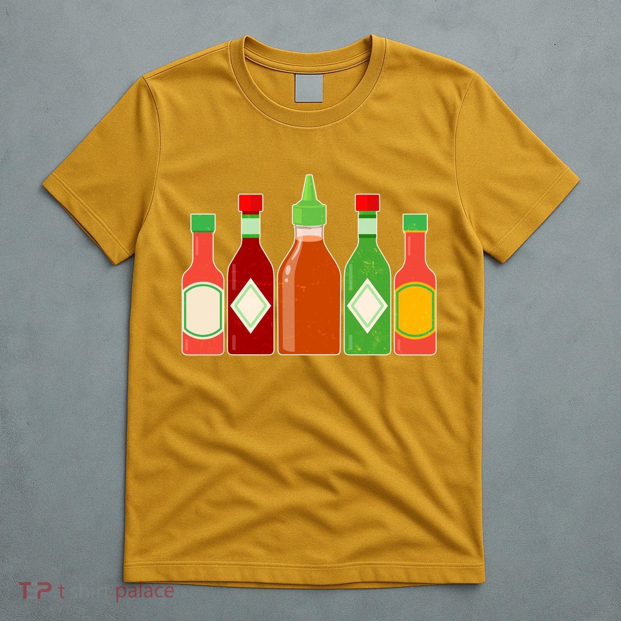 Hot Sauce Bottle Collection T-Shirt