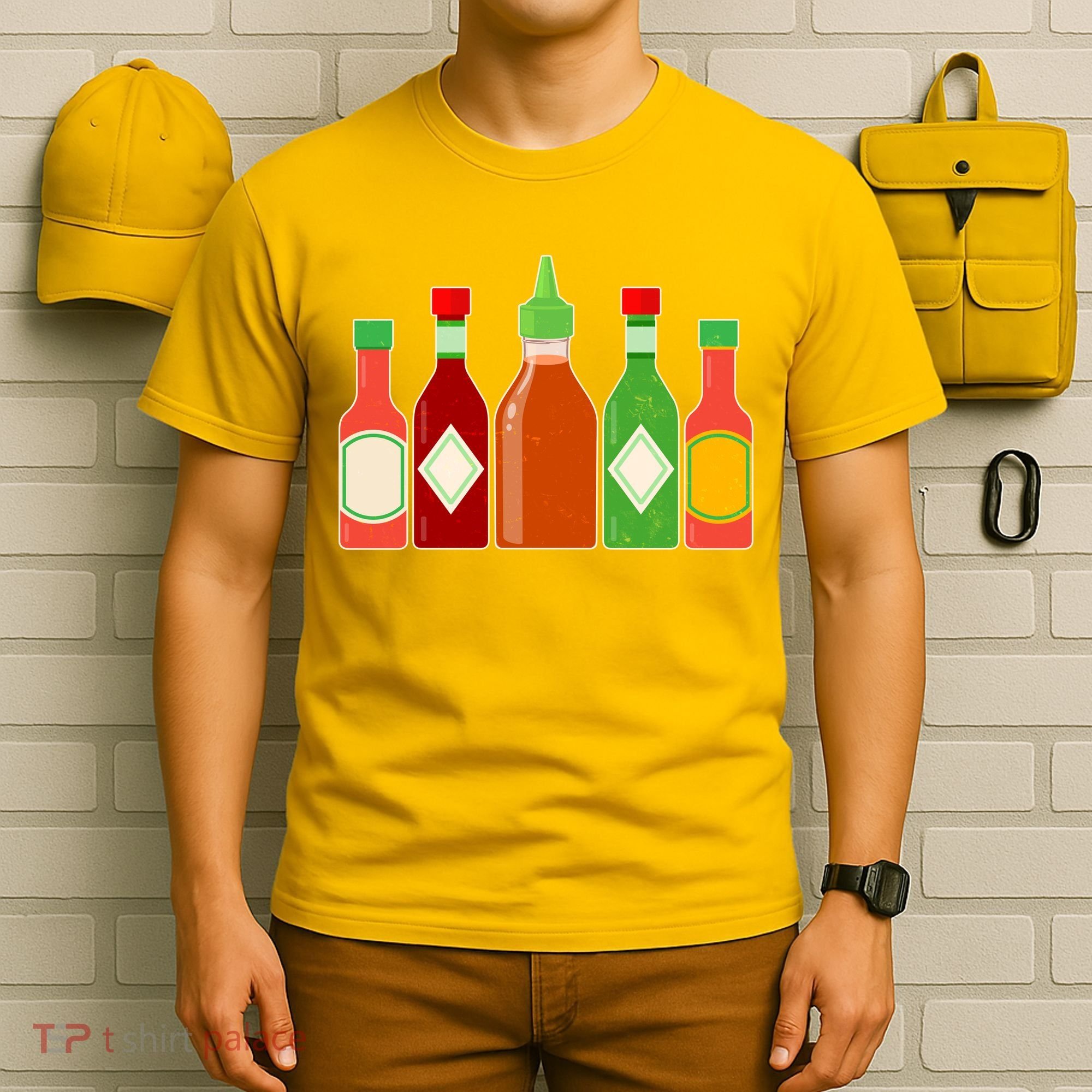 Hot Sauce Bottle Collection T-Shirt