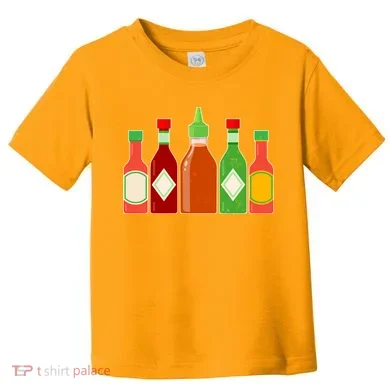 Hot Sauce Bottle Collection Toddler T-Shirt