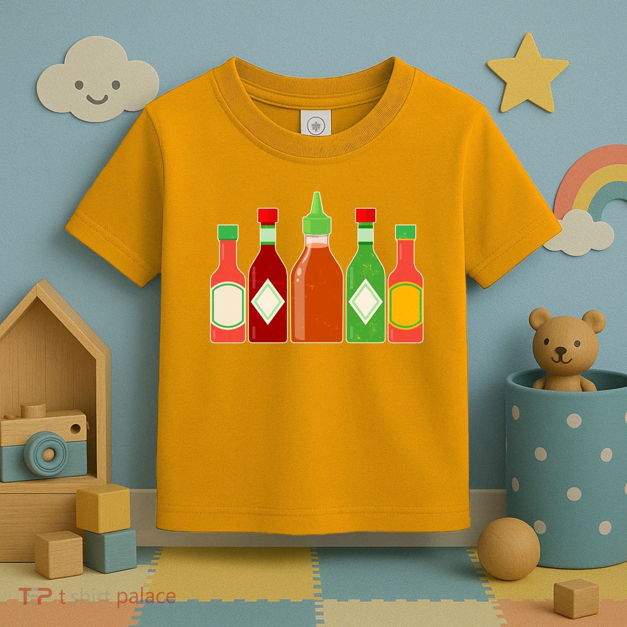 Hot Sauce Bottle Collection Toddler T-Shirt