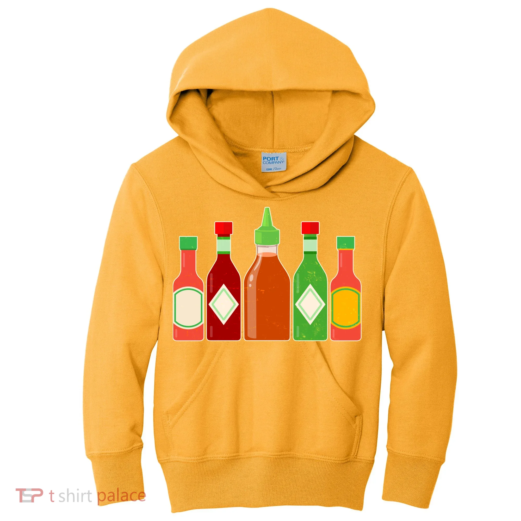 Hot Sauce Bottle Collection Kids Hoodie