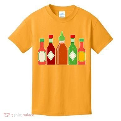 Hot Sauce Bottle Collection Kids T-Shirt