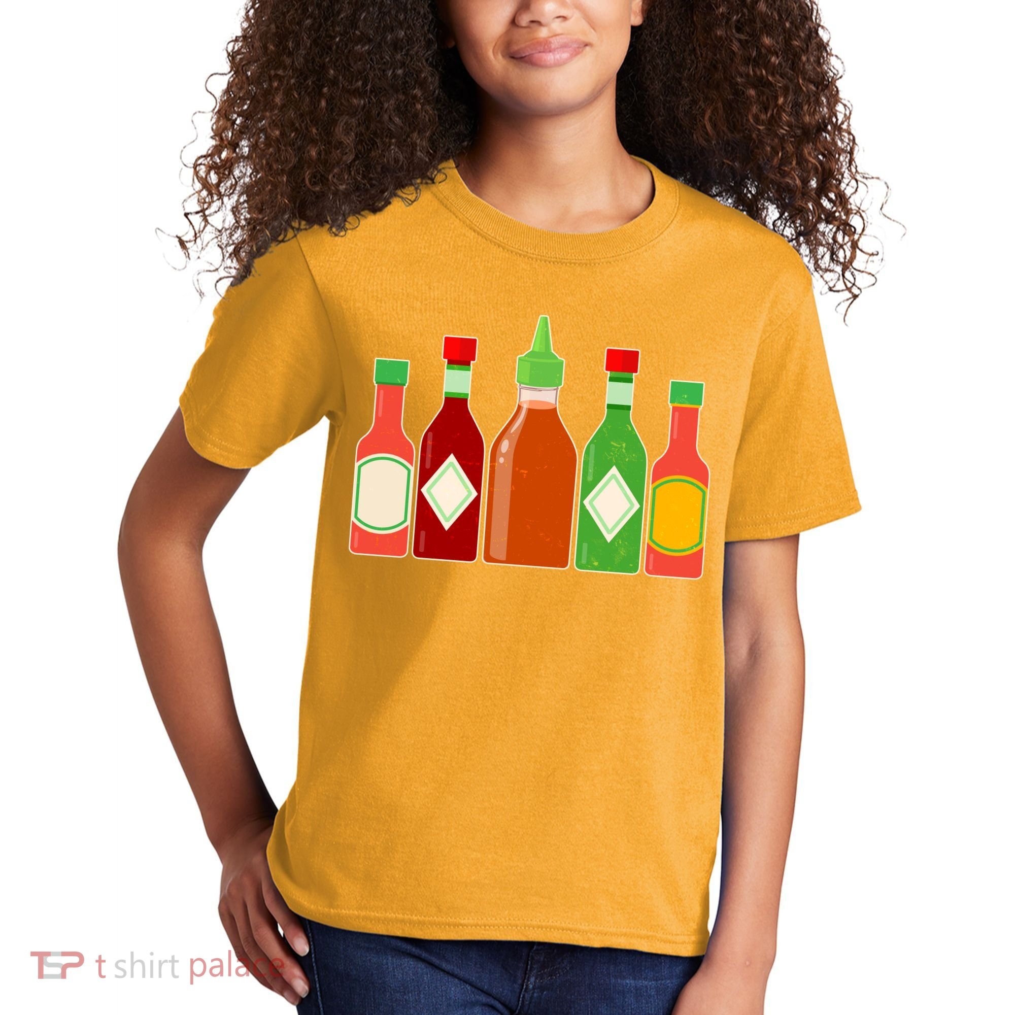 Hot Sauce Bottle Collection Kids T-Shirt