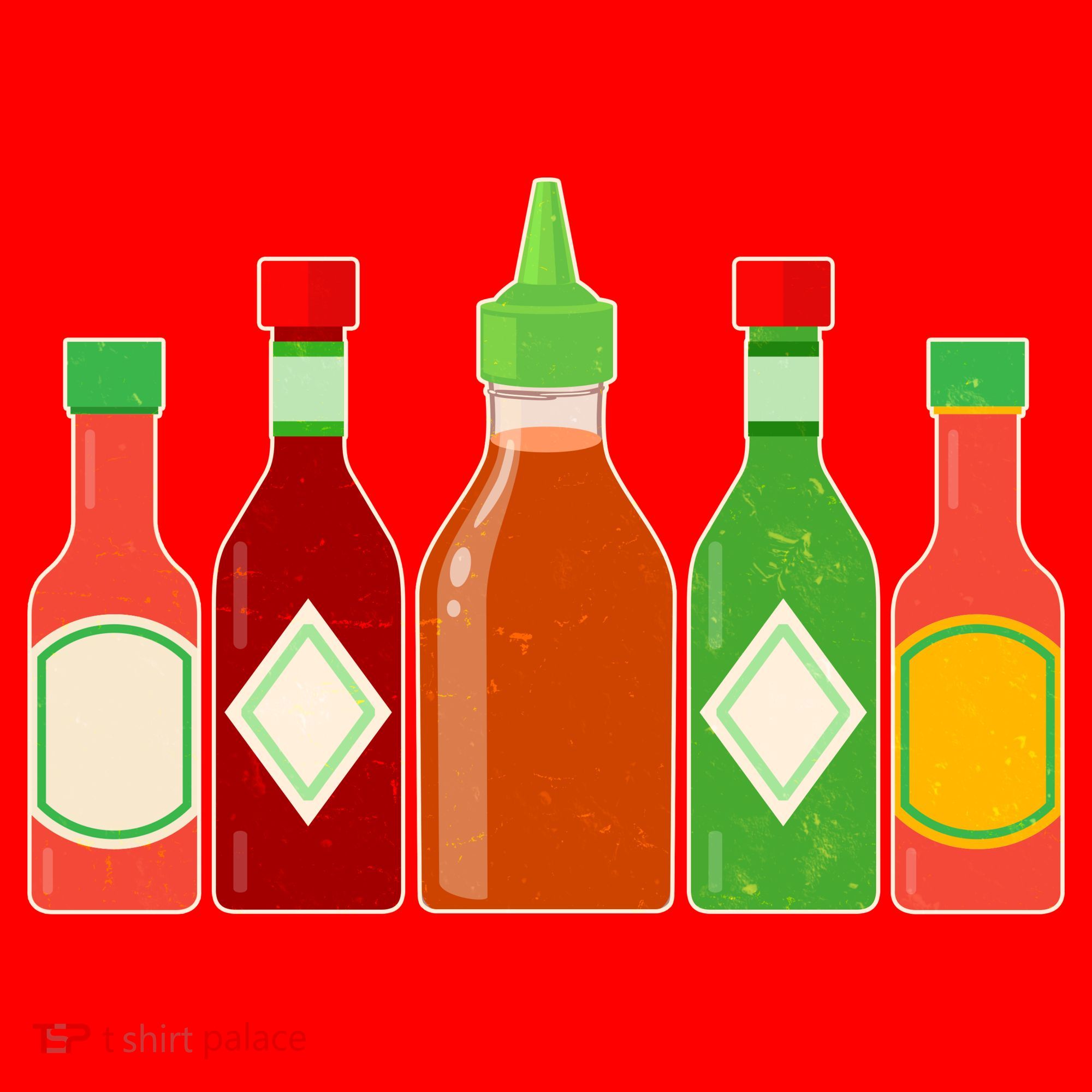 Hot Sauce Bottle Collection Santa Hat