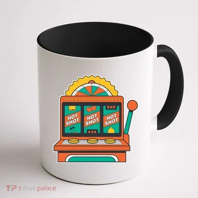 Hot Shot Slot Machine Coffee Mug back