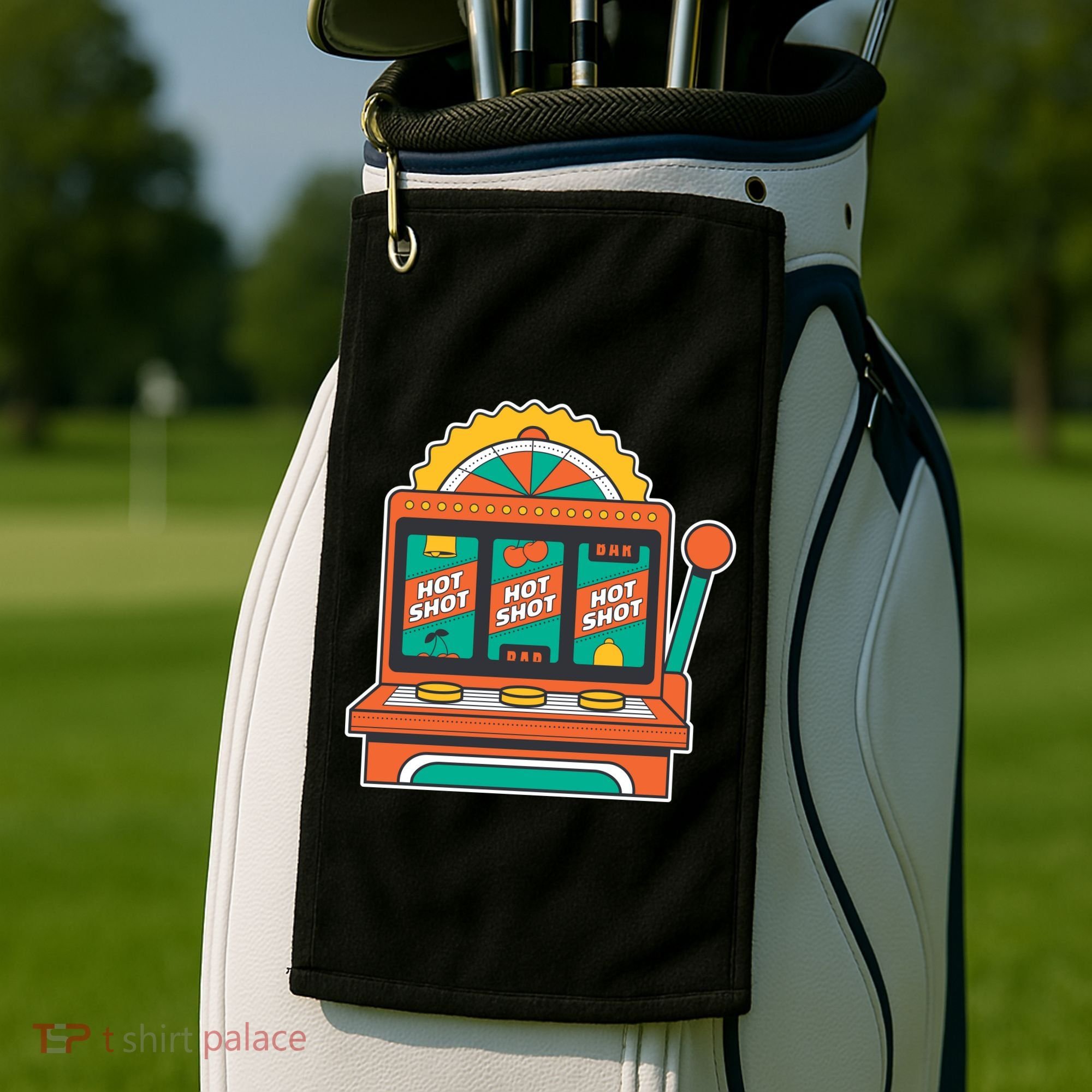 Hot Shot Slot Machine Golf Towel