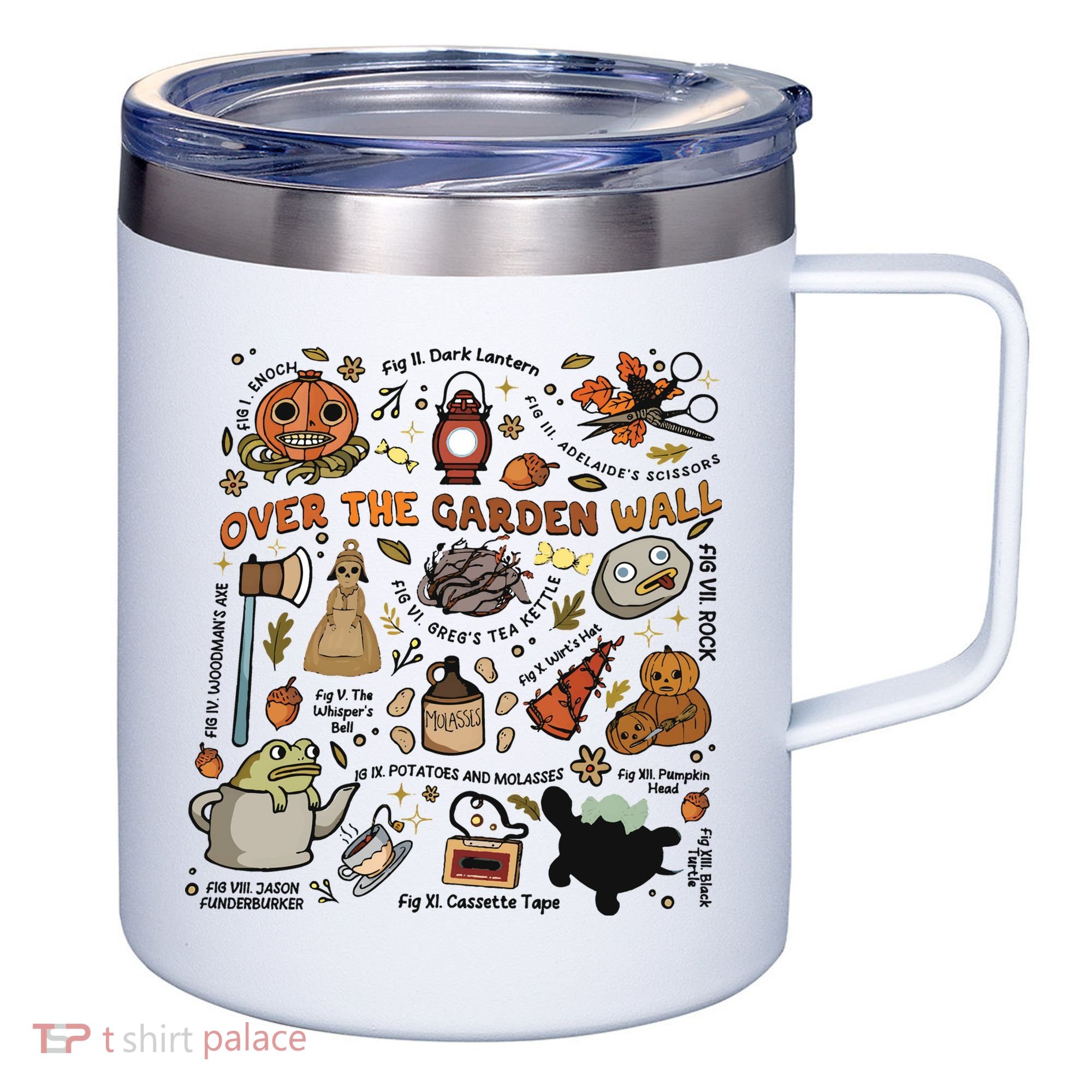 Halloween Over The Garden Wall Pumpkin 12oz Stainless Steel Coffee Mug