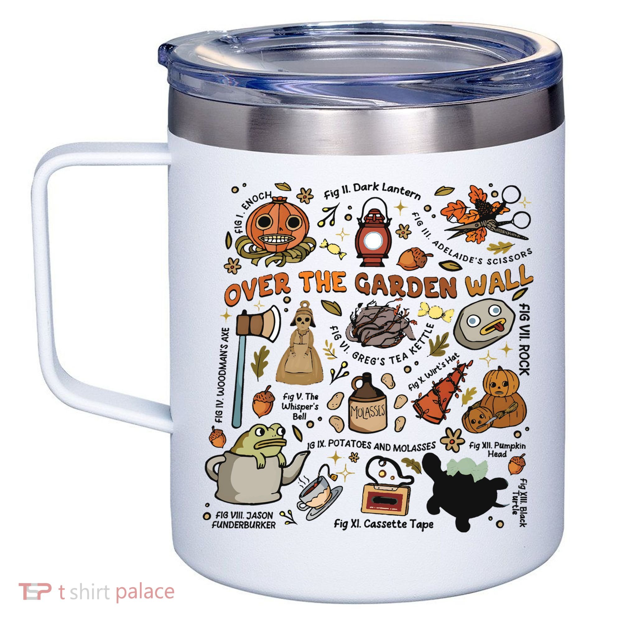 Halloween Over The Garden Wall Pumpkin 12oz Stainless Steel Coffee Mug