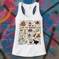 Halloween Over The Garden Wall Pumpkin Women's Tank Top thumb 3