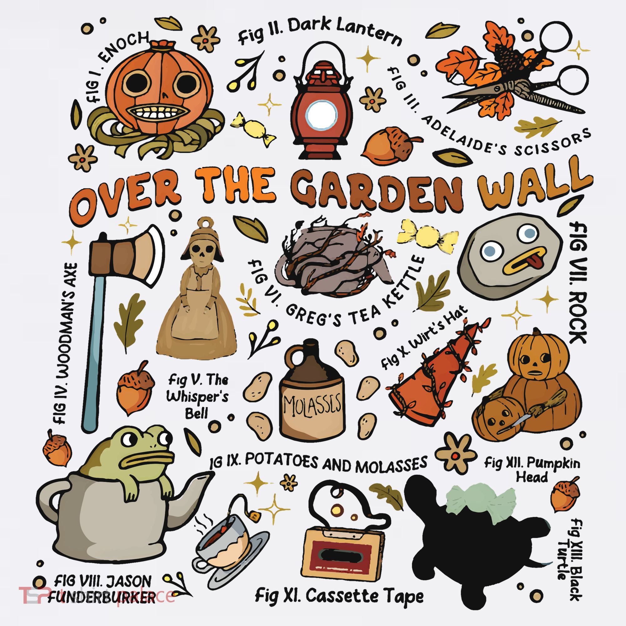 Halloween Over The Garden Wall Pumpkin Baby Bodysuit
