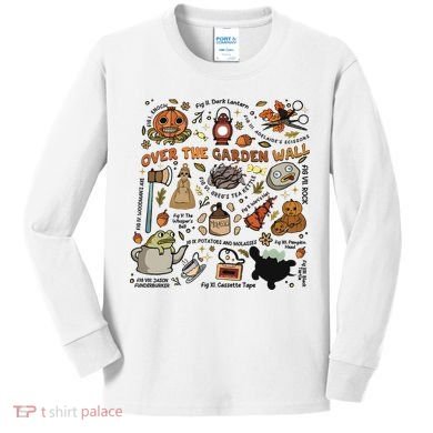Halloween Over The Garden Wall Pumpkin Kids Long Sleeve Shirt