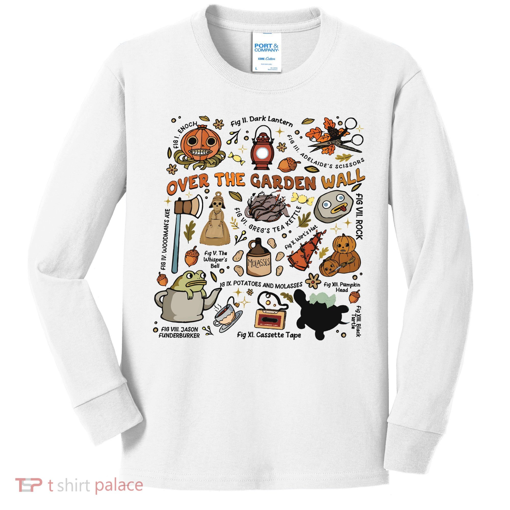 Halloween Over The Garden Wall Pumpkin Kids Long Sleeve Shirt