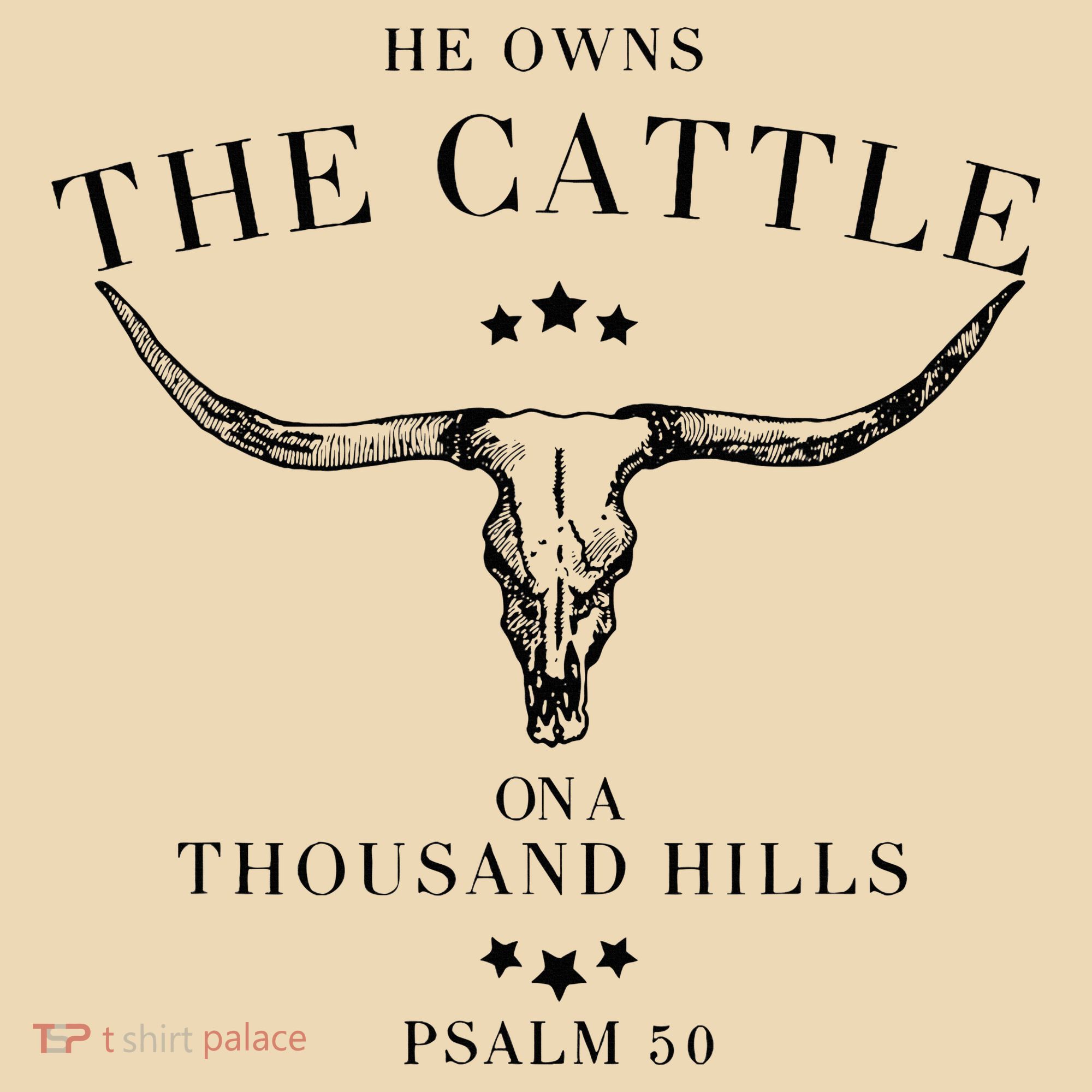 He Owns The Cattle On A Thousand Hills Tote Bag