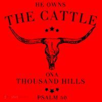 He Owns The Cattle On A Thousand Hills Santa Hat thumb 1