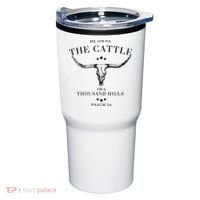 He Owns The Cattle On A Thousand Hills Tumbler thumb 0