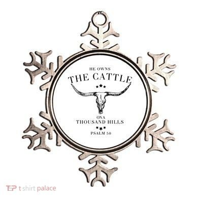 He Owns The Cattle On A Thousand Hills Ornament