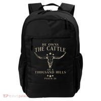 He Owns The Cattle On A Thousand Hills Psalm 50 Backpack thumb 0