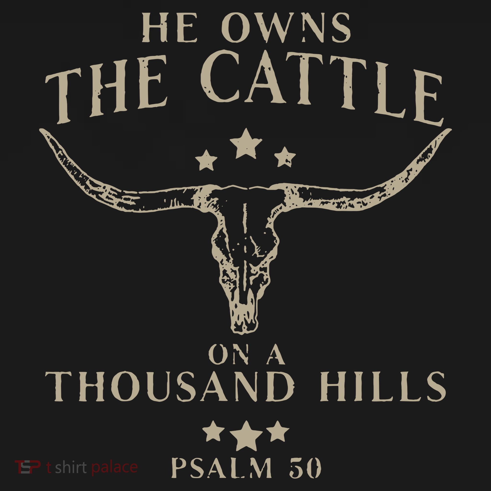 He Owns The Cattle On A Thousand Hills Psalm 50 Women's Hoodie