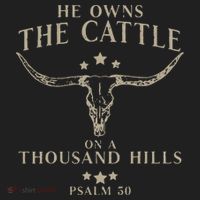 He Owns The Cattle On A Thousand Hills Psalm 50 Hat thumb 2