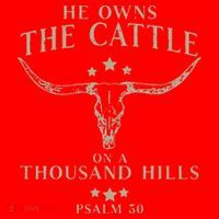 He Owns The Cattle On A Thousand Hills Psalm 50 Santa Hat thumb 1