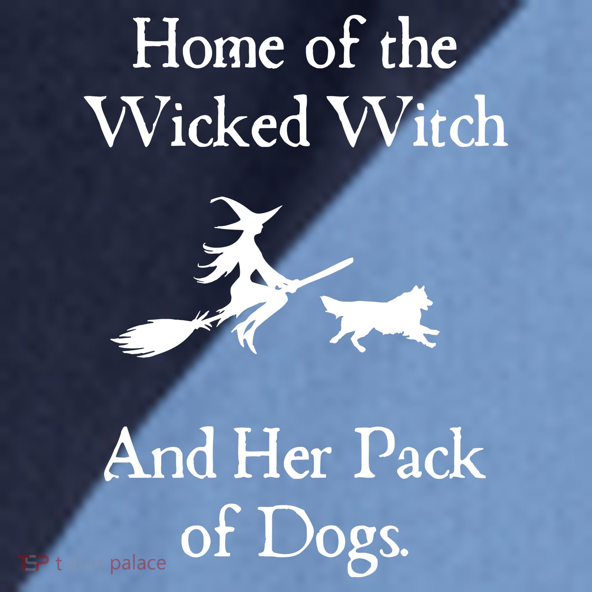 Home Of The Wicked Witch And Her Pack Of Dog Funny Halloween Raglan Baseball Sleeve Shirt