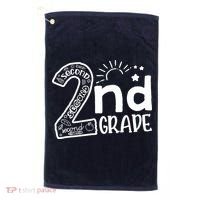 Hello On To 2nd Grade Teachers Boy and Team Secound Grade Golf Towel thumb 0