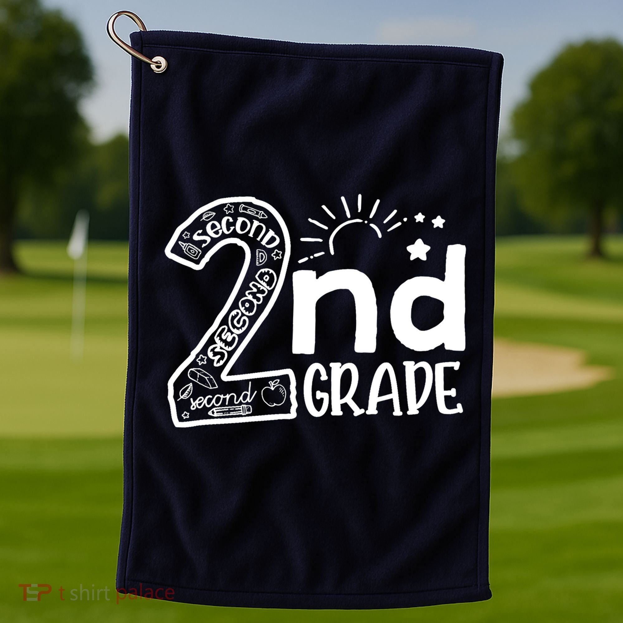 Hello On To 2nd Grade Teachers Boy and Team Secound Grade Golf Towel