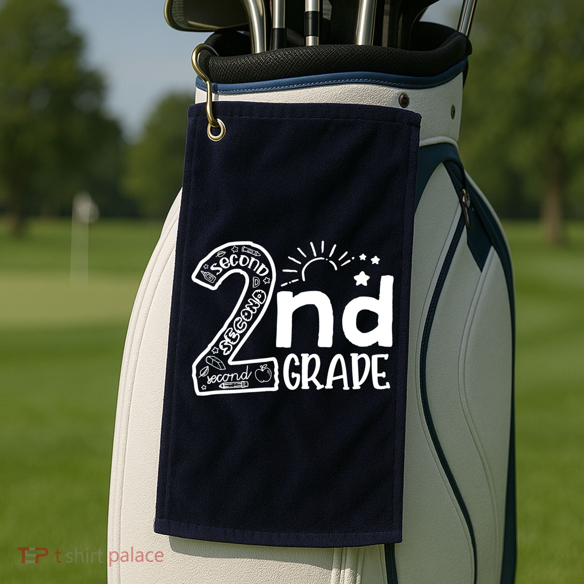 Hello On To 2nd Grade Teachers Boy and Team Secound Grade Golf Towel