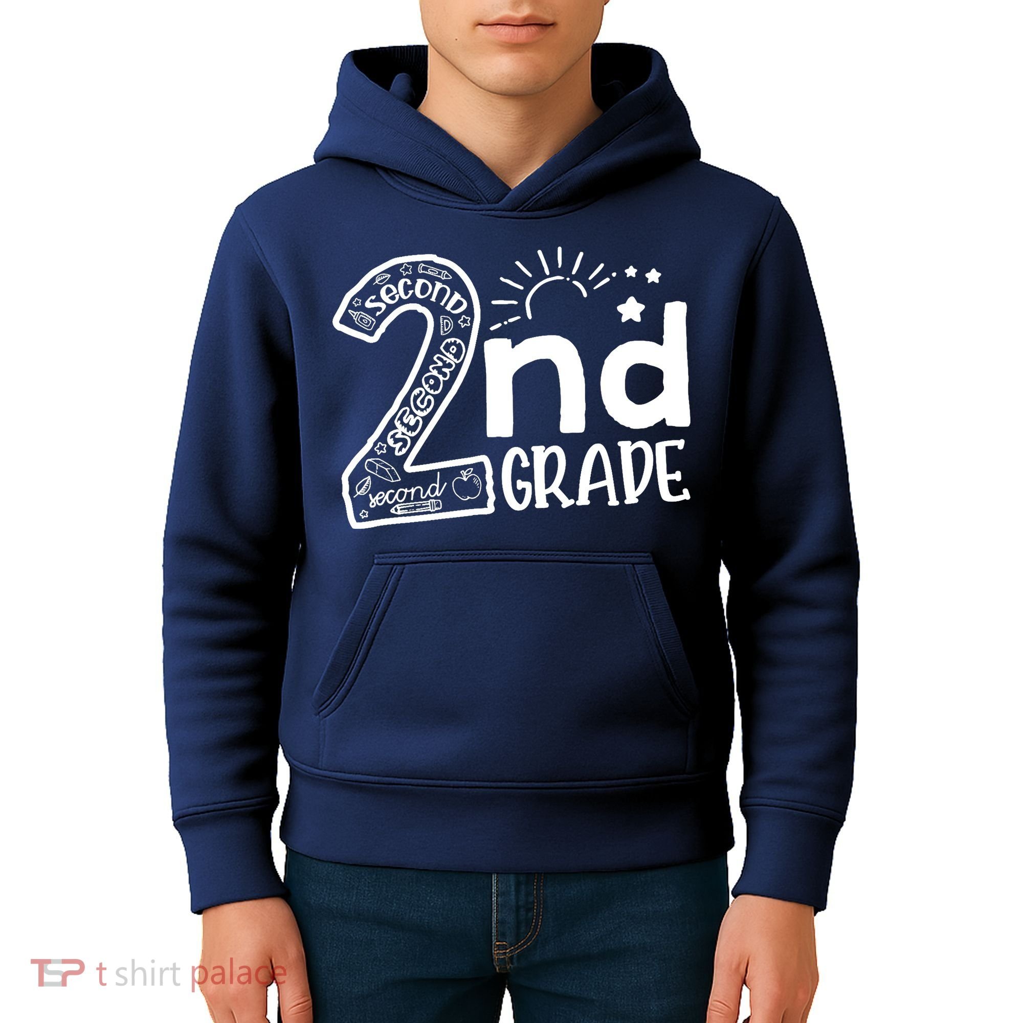 Hello On To 2nd Grade Teachers Boy and Team Secound Grade Kids Hoodie