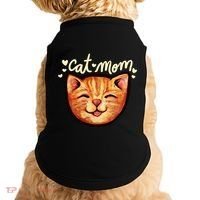 Happy Orange Tabby Cat Mom Gift Doggie Tank thumb 0