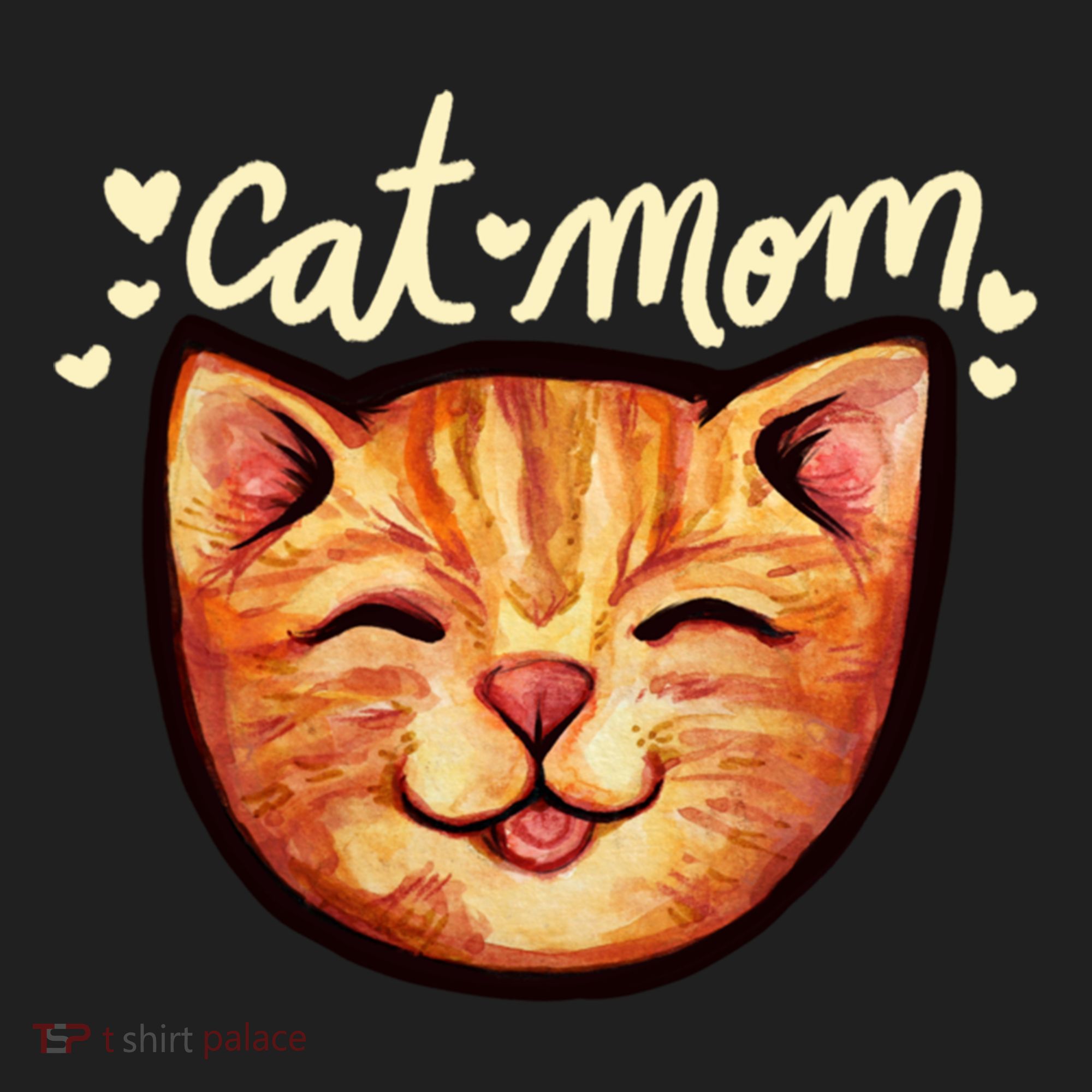 Happy Orange Tabby Cat Mom Gift Beanie