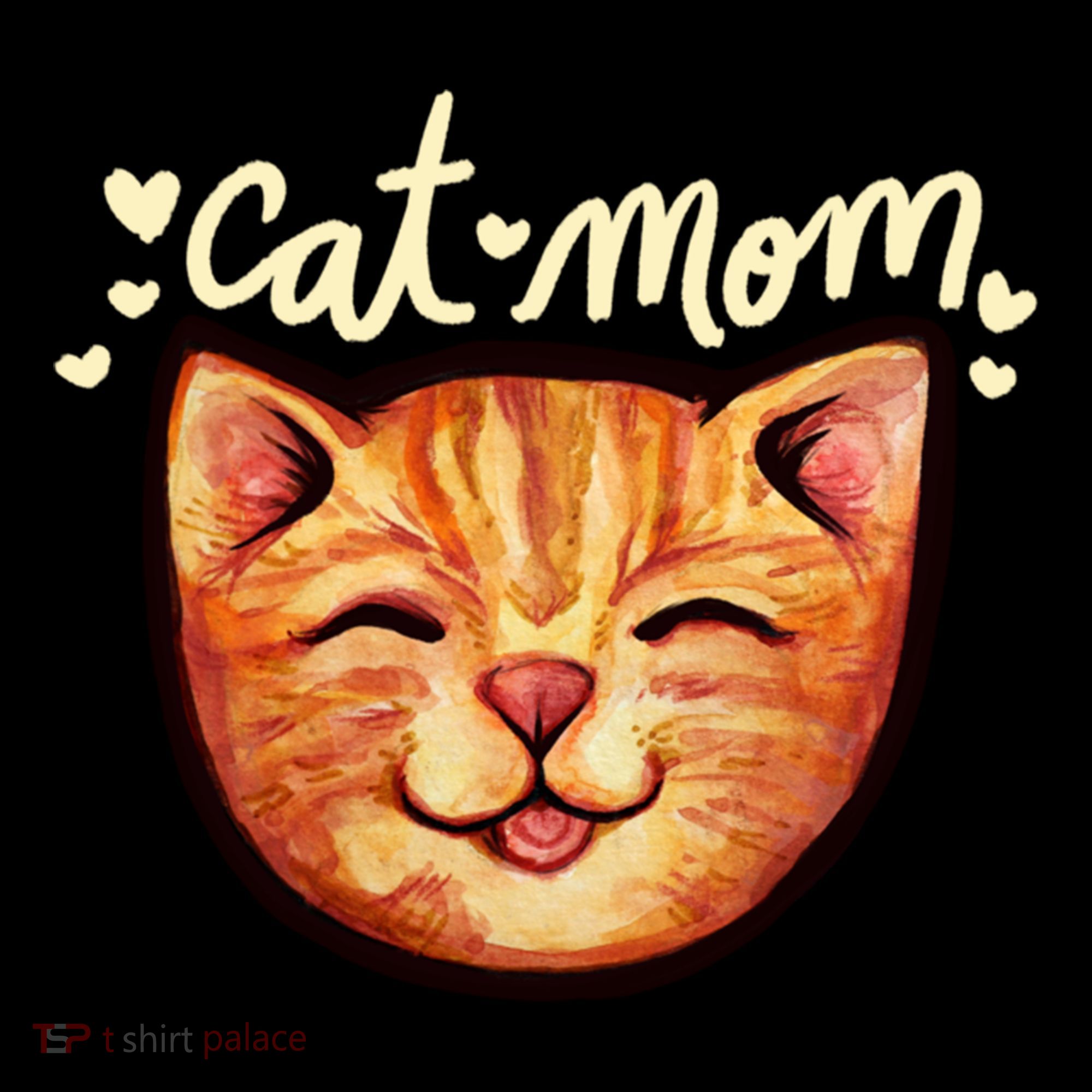 Happy Orange Tabby Cat Mom Gift Women's Hoodie