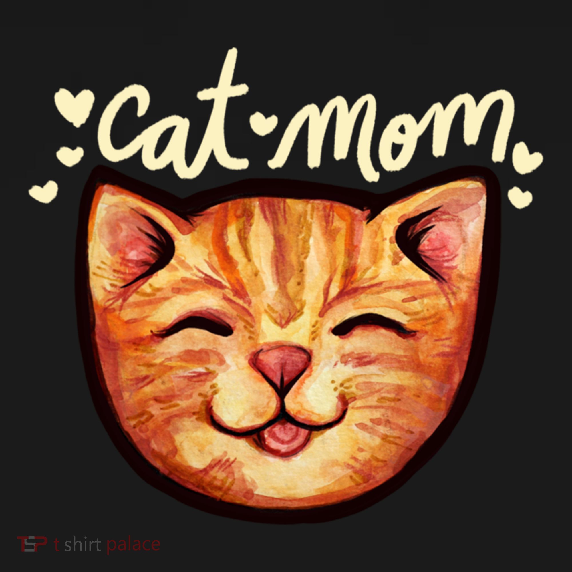 Happy Orange Tabby Cat Mom Gift Ornament