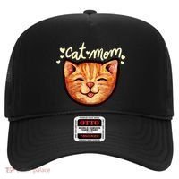 Happy Orange Tabby Cat Mom Gift Hat thumb 0