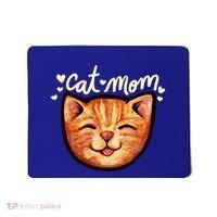 Happy Orange Tabby Cat Mom Gift Mousepad thumb 0